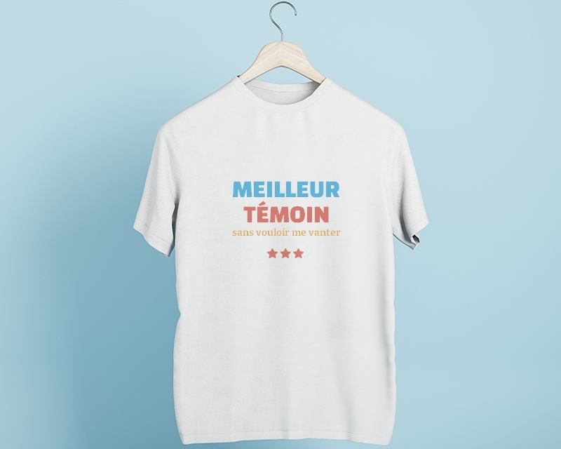 T-shirt Homme à personnaliser - Meilleur Témoin