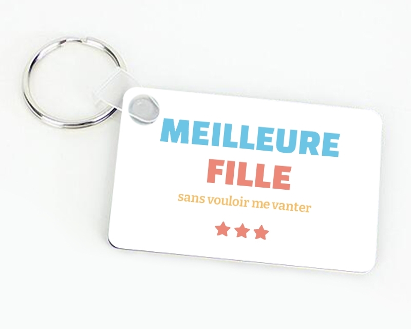 Porte-clef à personnaliser - Meilleure Fille