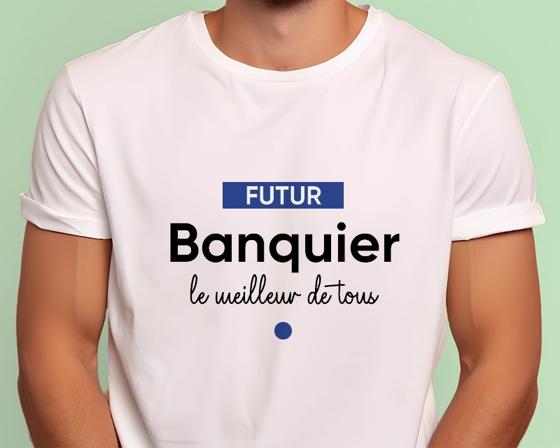 T-shirt Homme personnalisé - Futur banquier