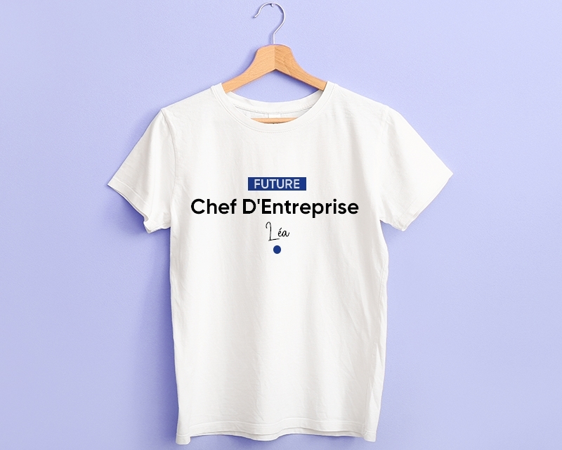 Tee shirt personnalisé femme - Future chef d'entreprise
