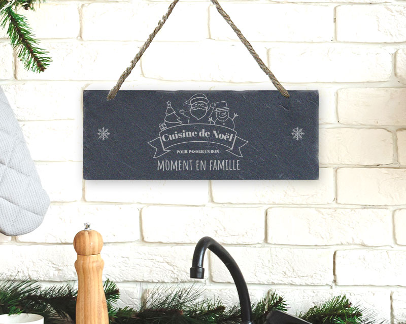 Voir l'image 2 du produit Plaque de porte personnalisée - Joyeux Noël
