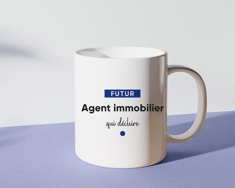 Mug personnalisé - Futur agent immobilier