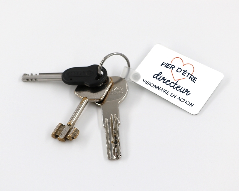 Porte-clés personnalisable - Fier d'être directeur