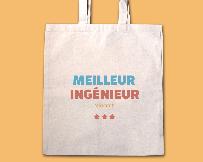 Tote bag personnalisable - Meilleur Ingénieur