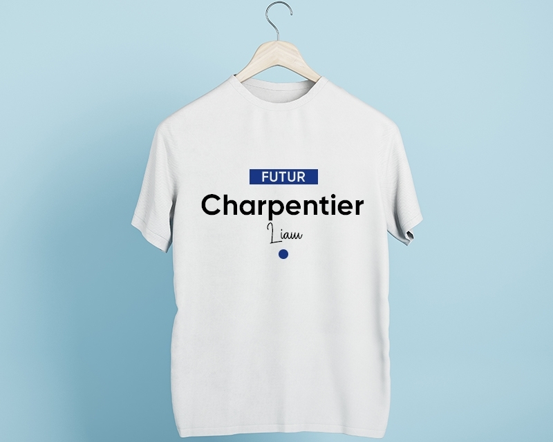 Tee shirt personnalisé homme - Futur charpentier