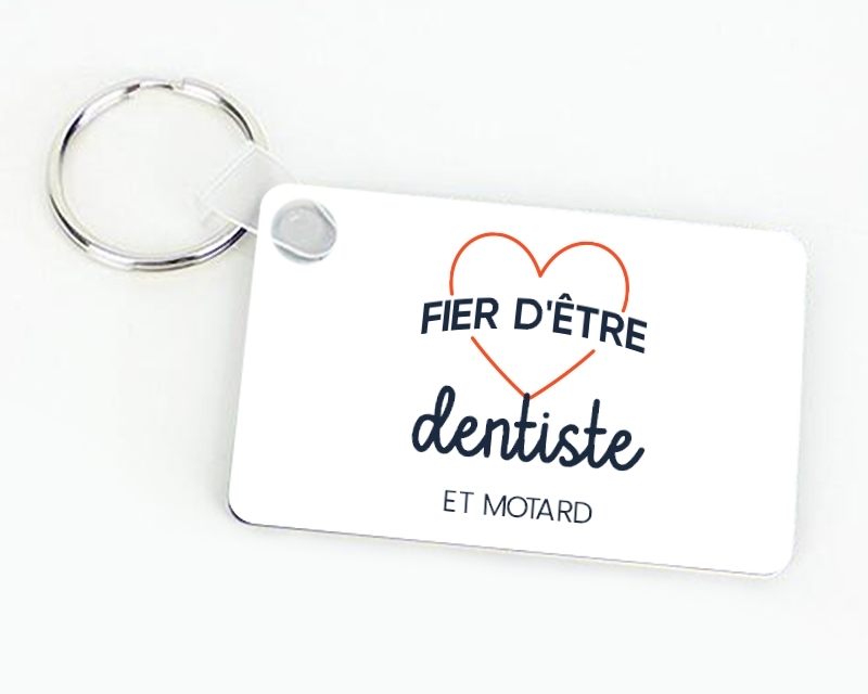 Porte-clés personnalisable - Fier d'être dentiste