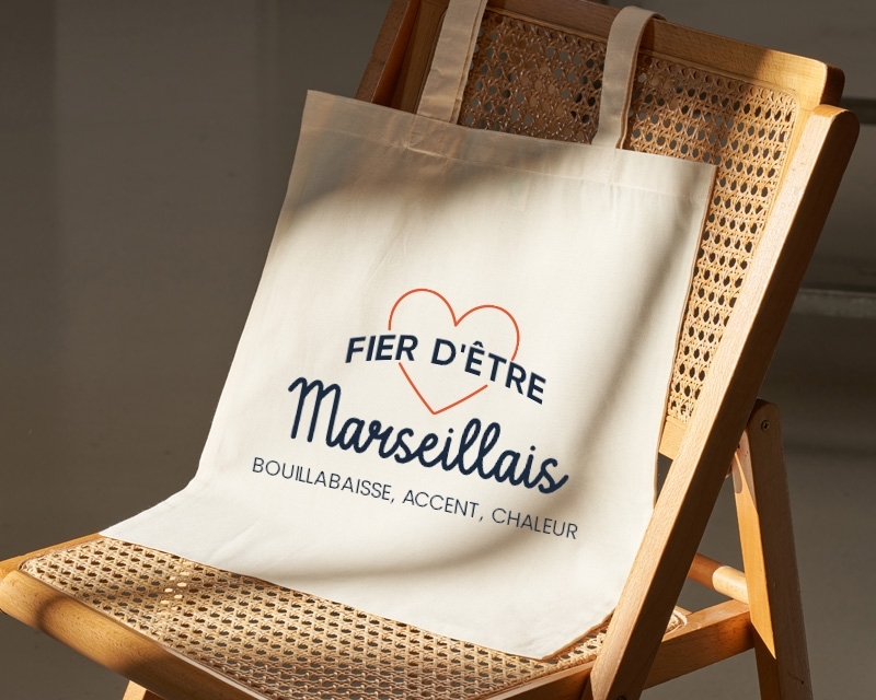 Tote bag personnalisable - Fier d'être Marseillais