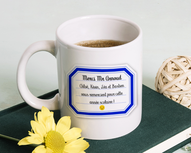 Mug merci maitresse personnalisé