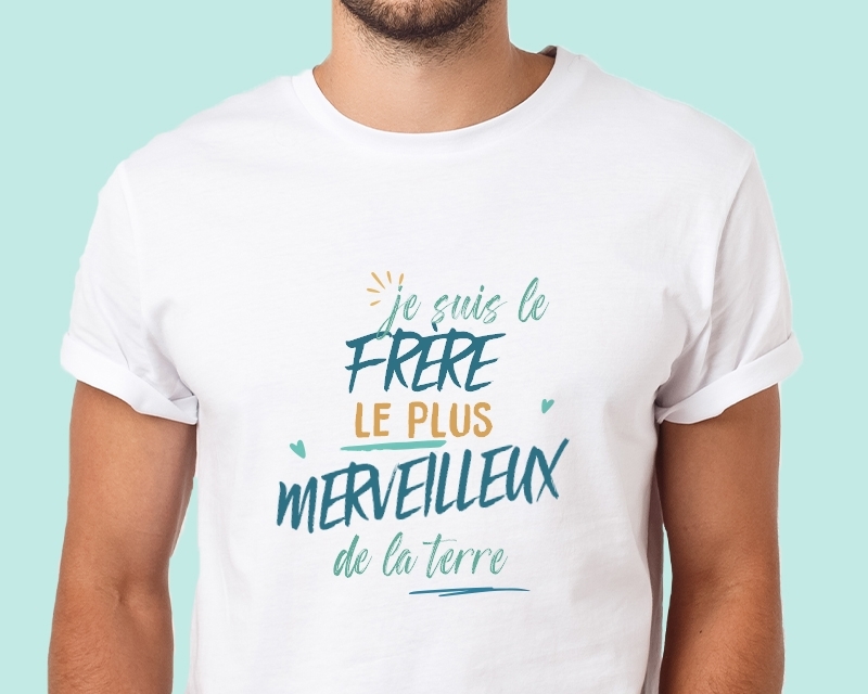 T-Shirt homme personnalisé : Frère le plus...