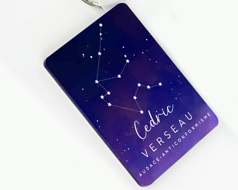 Porte-clés personnalisé Constellation - Verseau