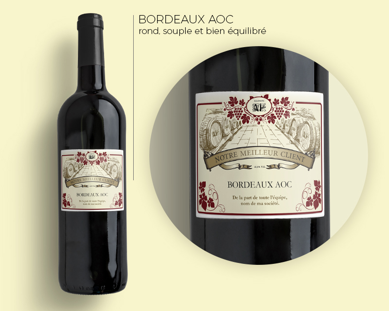 Bouteille de vin Personnalisable - Entreprises