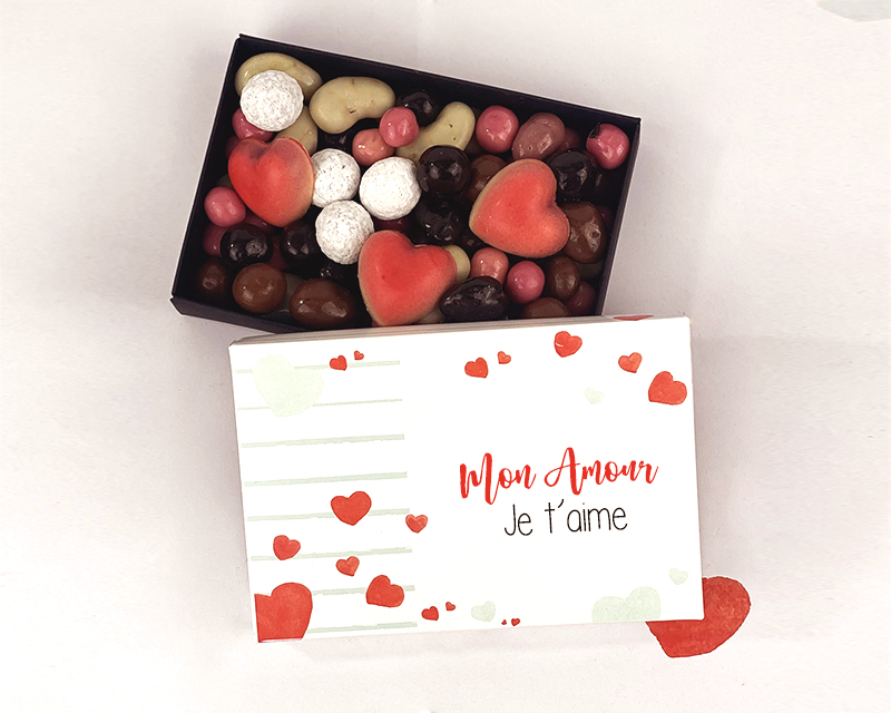 Boîte de chocolats Personnalisable - Amour