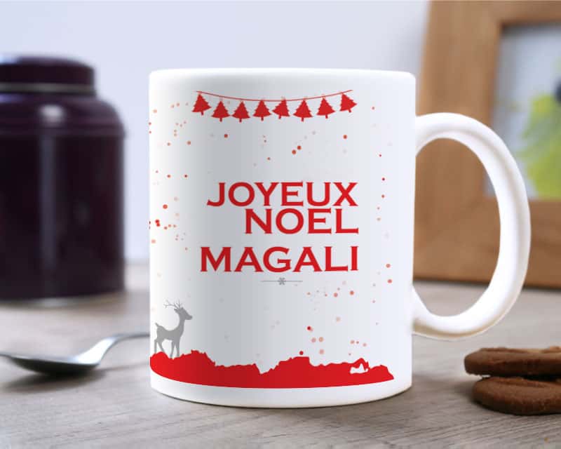 Mug personnalisé Noël - Message