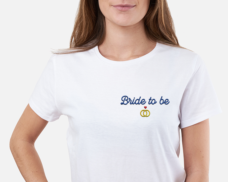 Tee shirt personnalisé femme - Brodé - Mariage