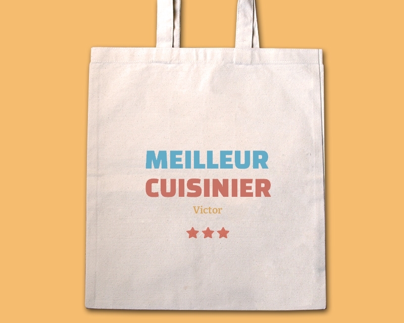 Tote bag personnalisable - Meilleur Cuisinier