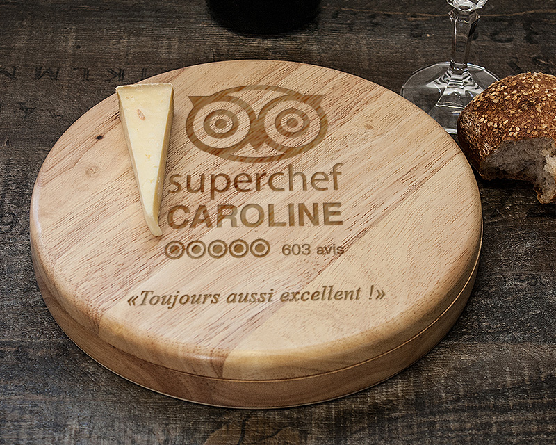 Set à fromage personnalisé en bois - Super Chef