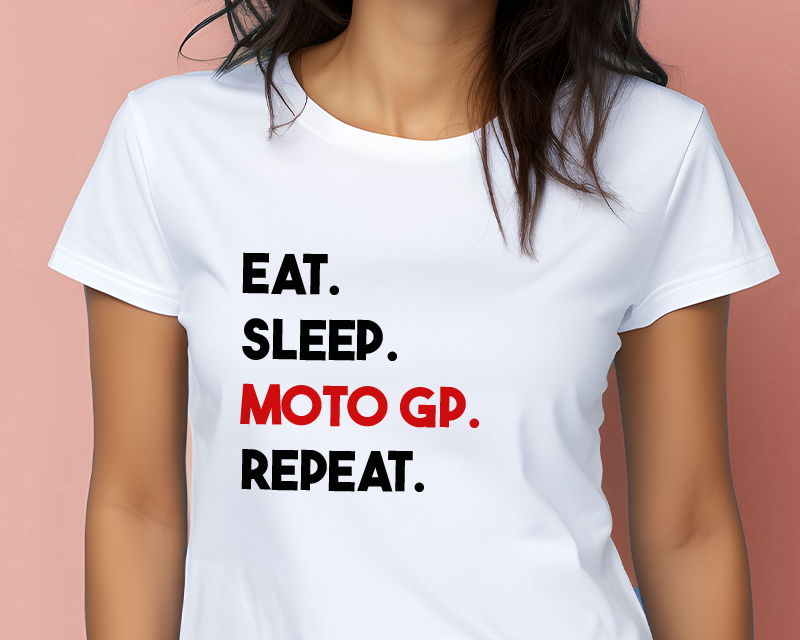 T-shirt femme personnalisé - Message Moto