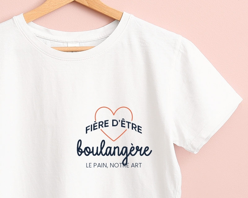 T-shirt Femme personnalisable - Fière d'être boulangère
