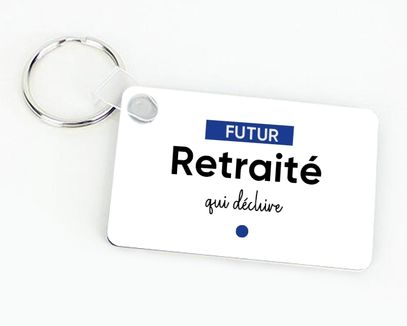Porte-clef personnalisé - Futur retraité