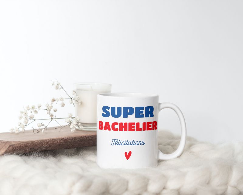 Mug personnalisé - Super Bachelier 