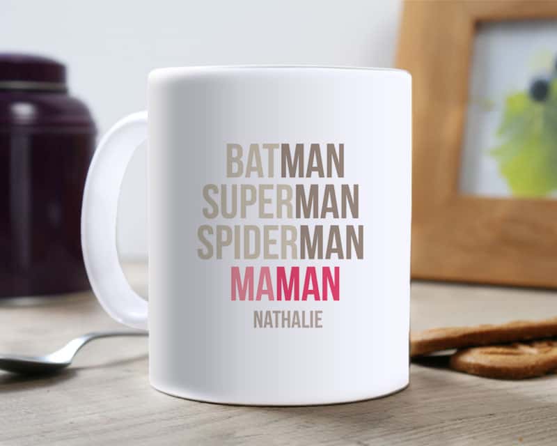 Mug personnalisé prénom - BatMaman