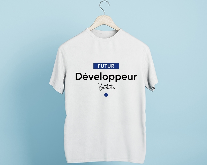 Tee-shirt Homme à personnaliser - Futur développeur