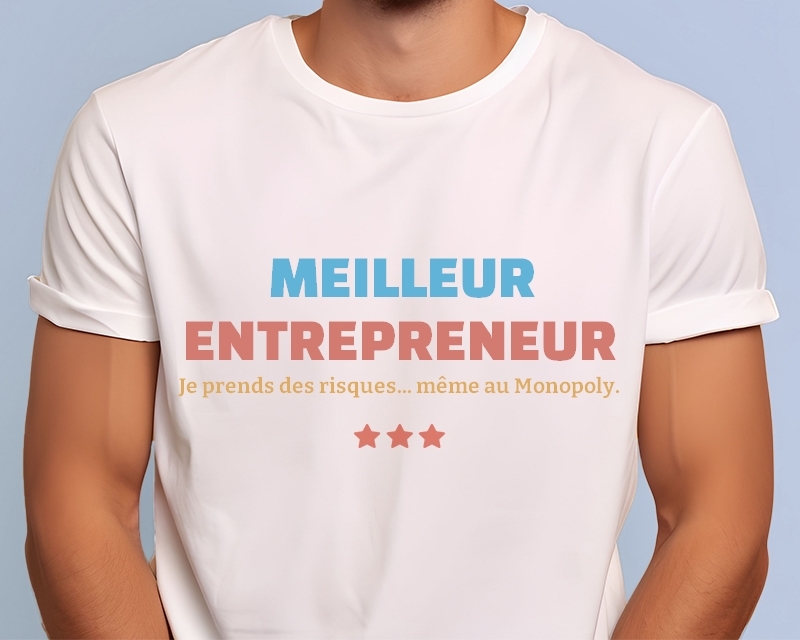 Tee-shirt Homme personnalisable - Meilleur Entrepreneur