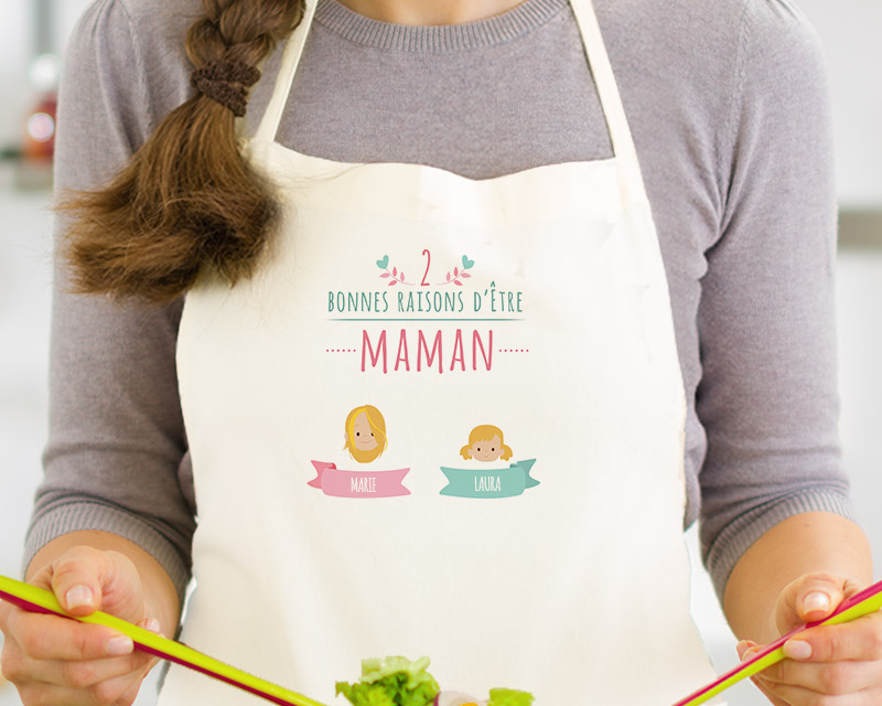 Tablier Les bonnes raisons d'être Maman Family Circus