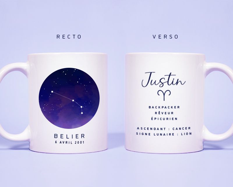 Mug personnalisé Constellation - Bélier
