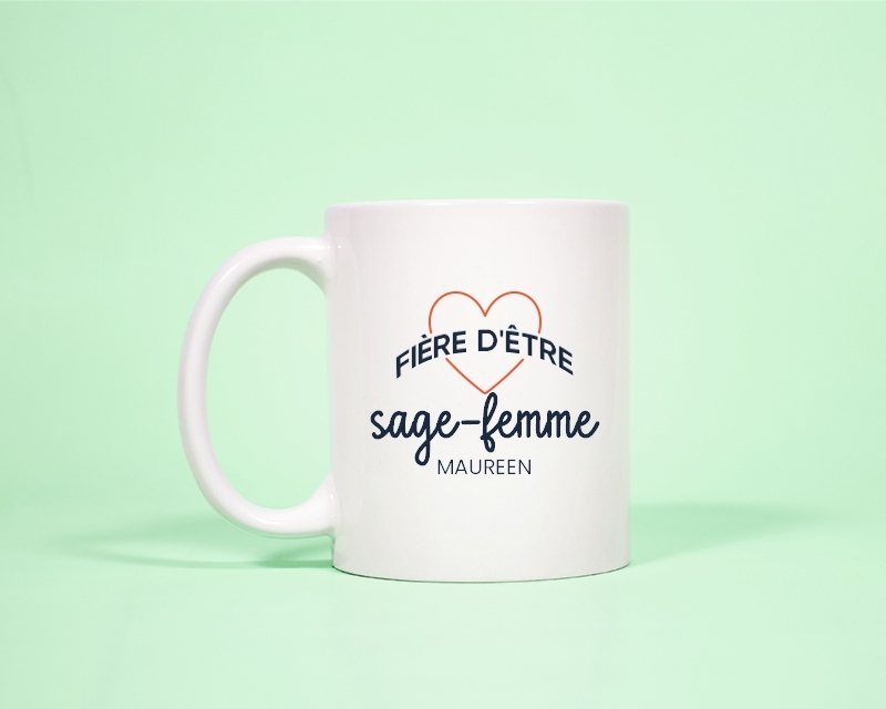 Mug personnalisé - Fière d'être sage-femme